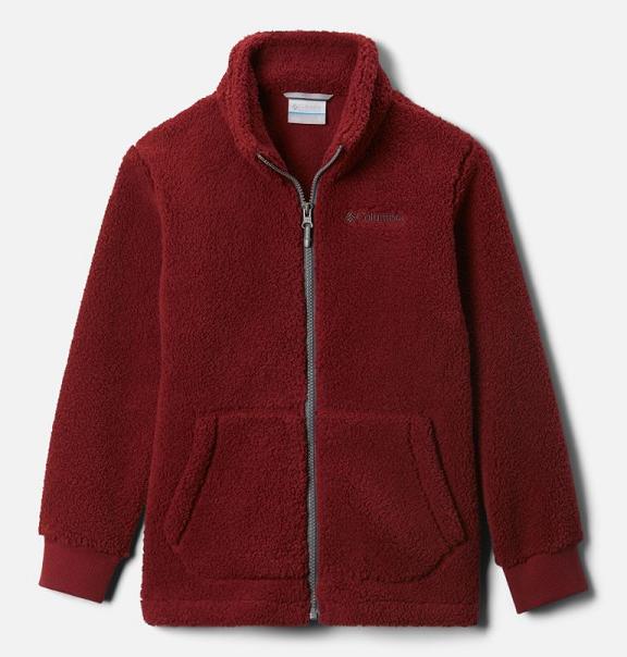 Columbia Rugged Ridge Sherpa Fleece Jacket Red For Boys NZ50476 New Zealand